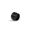 Factory Custom Cnc Turning Anodizing Black Aluminum Flanged Bearing Bushing Sleeve